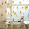 グレース柳の葉のカーテン牧歌的なスタイル柳の花の窓装飾的なカーテンベッドルームリビングルームの窓カーテン