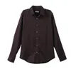 Men's Casual Shirts And Comfortable Cotton Coat Cut Label Long Sleeve Shirt