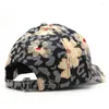 Ball Caps Coton Flower Imprime Capure de baseball d'été pour femmes SCOST HOP HOP SNAP Back Gorras Hombre Lady HATS OSE