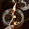 Bandlers Transparent Glass Huile Lampe à chandelle Cande à bougie à la bougie à main