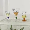 Bicchieri di vino fatti a mano in vetro medievale bevanda personalizzata bevande per calice trasparente decorativa creativa utensili da bere decorativi