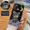 Étui du support de téléphone de placage de l'astronaute