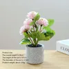 Decoratieve bloemen Kleine kunstmatige bloem bonsai nep plantentafel huisdecoratie groen potten tuin decor woonkamer ornamenten