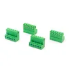 10Sets 2EdGK 5.08mm plug-in terminalblokken Schroeftype PCB-connector Rechte hoek Stop Pin Header Socket 6Pins