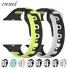 Double color Silicone Strap For Apple Watch Band 44mm 40mm 45mm 49mm 41mm 38mm 42mm bracelet iwatch series se 7 3 6 8 ultra band