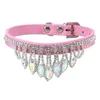 Colliers pour chiens collier de mode Puppy Teddy Princess Style Bichon Gem Collier Cat foulard