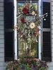 Dekoracyjne wieńce kwiaty jesienne przez cały rok drzwi przednie realistyczne girlandowe domowe dekoracja wakacyjna A14446760