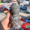 Figurki dekoracyjne Naturalne Yooperlite Buddha Statua Uzdrawianie Kryształ Fengshui Buddyzm Buddyzm Dekoracja domu Prezent 1PCS