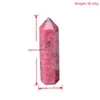 Figurines décoratives 1pc Stone naturelle Rhodochrosite Crystal Point Point Méditation Médite de guéris