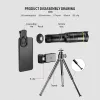 Telescopes 32X Telephoto for Cellphone Mobile Phone Camera Lens Zoom Telescope 4in1 Macro Fish Eye Wide Angel Lenses for iPhone Smartphone