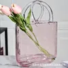 Vasen Nordische Blumenkorbflaschen zeigen hohe klassische multikololr -Hausdekoration Gartenpflanzenhalter Topf Glas Vase Tisch