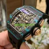 Szwajcarski luksusowy zegarek RM Richardmills RM11-03 Ultimate Edition Coon Contain Coff Turquoise Quartz TPT SKELETON Dial Ltd do 200 szt. HBLA