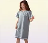 Women039s Sleepwear Shortsleeved Cotton Night Gowns Summer Soild Nightgowns Home Wear Lady Sleep Lounge Sleeping Dress M3XL4601148