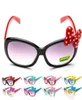 Baby grandi occhiali da sole Bowknot Candy Color Fashion Cartoon Cartoon Cine Cine Baby Sun Ogani Bambini da spiaggia Bambini Sunbloc4463543