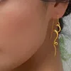 Dangle Earrings Modern Jewelry Gometric Personality Abstract Design Cool High Quality Copper Gold Color Drop For Women