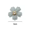 50pcs Flor com apliques de strass para roupas Capatinhos de costura Patches