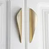 Цинковые сплавы ручки для шкафов и ручек ящиков современный 96 -миллиметровый гардероб Дверь Дверь Потягивает золотую кухонное шкаф ручки мебели
