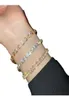 Trendy Design 14K Gold plattiert geometrische Zirkon -Tennisarmband für Frauen Accessoires Korean Mode Schmuck AAA Zirkon Party 2301060