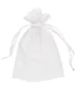 200Pcs White Organza Bags Gift Pouch Wedding Favor Bag 13cm X18 cm 5x7 inch 11 colors Ivory gold blue6712365