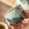 装飾的な置物ハンドペイントされたカップチャイニーズアンティークランドスケープ陶器Jingdezhengカップ
