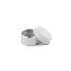 Flessen 200 stcs 0,17 oz wit monster aluminium tin pot 5 ml navulbare containers rond containerblikken voor cosmetische lipcrème
