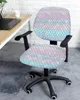 Skali syreny Ocean Rainbow Elastyczne fotele Pokrycie Krzesła komputerowa Odcinek Wyjmowany krzesło biurowe Plizkowania Podzielone okładki siedziska