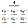 サングラスCrixalis Ultralight Men for Men Anti Glare Driving Sun Glases Women Vintage Metal Square Trend Shades Eyewear 24412