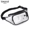 Waist Bags Summer Bag PVC Clear Waterproof Jelly Belt For Girl Walk Dog Transparent Casual Fanny Pack