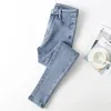 Jeans femminile femminile 2024 pantaloni a matita elastica autunnale abbigliamento ad alta vita abbigliamento slim fit pantaloni di denim magro casual m113