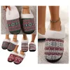 Slippers kerst schattige cartoon non-slip pluche indoor zachte winter comfortabel huis voor mannen vrouwen