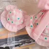 Odzież dla psów 2022 zrób ubrania Summer Różowa Lolita Princess Sukienka Teddy Cat Puppy Sukienki Chihuahua Bichon Yorkshire Weddin Squirt Pet Clothin L49