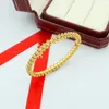 Pulseira de pulseira pulseira 18k Bracelete de ouro para mulheres e homens Diamante parafuso de parafuso de pedacinho de pedacinha