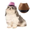 犬のアパレル素敵な子犬帽は、外出のための調整可能なロープPOの小道具を備えたすべての一致したカウボーイハット猫
