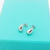 Silver post, 14k gold Women teardrop earrings 925s engraving stud earring