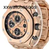 Men Top App Factory AP Automatic Watch AudempiGues Royal Oak Offshore Watch 42 mm en or rose rose or