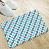 Bath Mats Bohemian Style Bathroom Red Blue Green Pink Yellow Entrance Rugs Kitchen Corridor Flannel Water Absorption Non-Slip Carpets