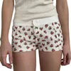 Sleeurs de nuit pour femmes Shorts salon Summer Casual Low Buton Buton Ferme Pyjama Fashion Imprimé Slim Fit Bottoms