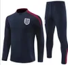 22 23 24 25 Englands Tracksuit Soccer Jersey Training Suit Kane Sterling Ziyech Mount Foden Saka 2024 2025 Arsen Training Suit Men Kids Football Set Uniform