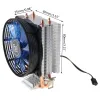 Pads CPU Cooler Master 2 Pure Copper Heatpipes Fan met blauw licht vriestorenkoelsysteem met PWM -ventilatoren W8ed