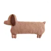 Kussen gezellige desgin teddy fleece lange hond vorm decoratief liefde cadeau zacht chic warme esthetische wervelkolom lumbale cojines