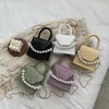 Bolsas de ombro de ombro de couro pu feminino color crossbody ladies mini mensageiro saco de pérolas fêmeas bolsas de embreagem pequenas bolsas de embreagem