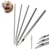 Suprimentos 10pcs A agulhas de piercing estéril descartáveis 12G20G Medical Tattoo suprimento da orelha do nariz da língua Lip Lip Tools Piercing Tools