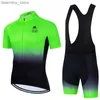 Jersey de ciclismo define saxo 2022 Homens de verão curto seve camisa de ciclismo conjunto respirable Mtb Bike Cycling Clothing