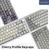 Accessoires JCM Retro Cherry Profil 140 touches Big Set PBT Dyesub Keycaps pour mécanique Alice Gaming Keyboard Big Letters Greek MX Switch