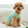 Dog Abbigliamento per cani Assunzione Summer Piet Striped Salted salted Abbigliamento a quattro zampe Chihuahua Pomeranian Yorkshire Small Small Small