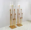 Candle Holders Set Of 10 - Metal Pillar Candlestick For Anniversary Celebrations