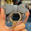 Ключевые кольца автомобиль Keyring Gold Athestone Металлический кольцо кожаный лук