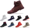 2019 Nouvelle bottes de palladium originales Femmes hommes sports rouges blancs baskets hiver