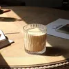 Copos de vinho estilo origami copo de copo de chá transparente caneca de café gelo