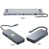 Hubs 7/11/12 dans 1 Station d'accueil USB C PD 100W USB 3.2 / 3.0 / 2.0 PORTS SPIRTER